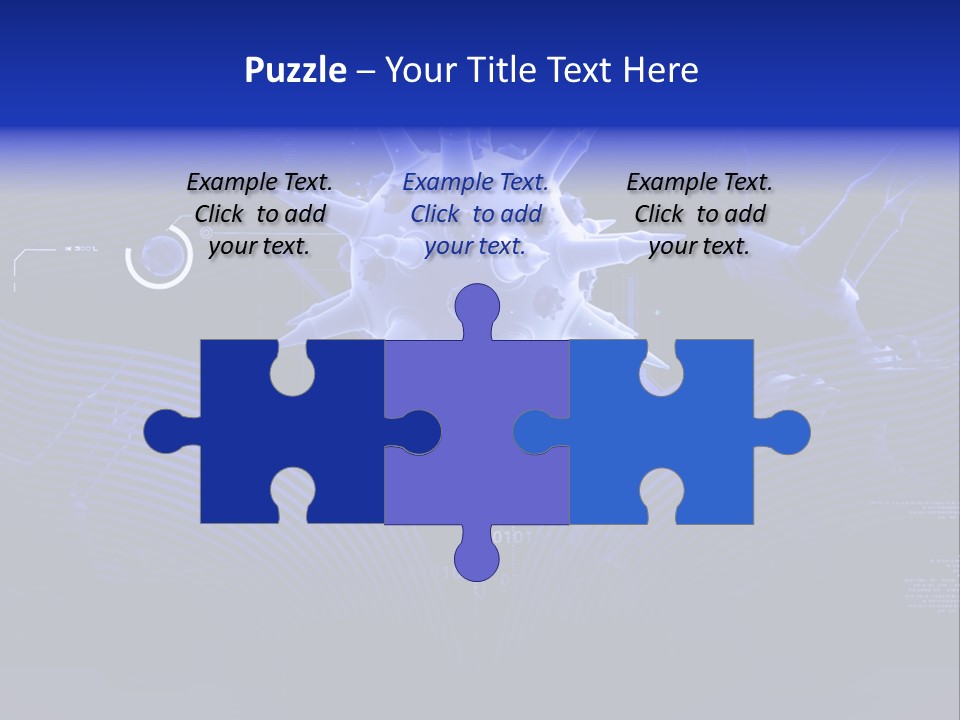 Science Virus Render PowerPoint Template