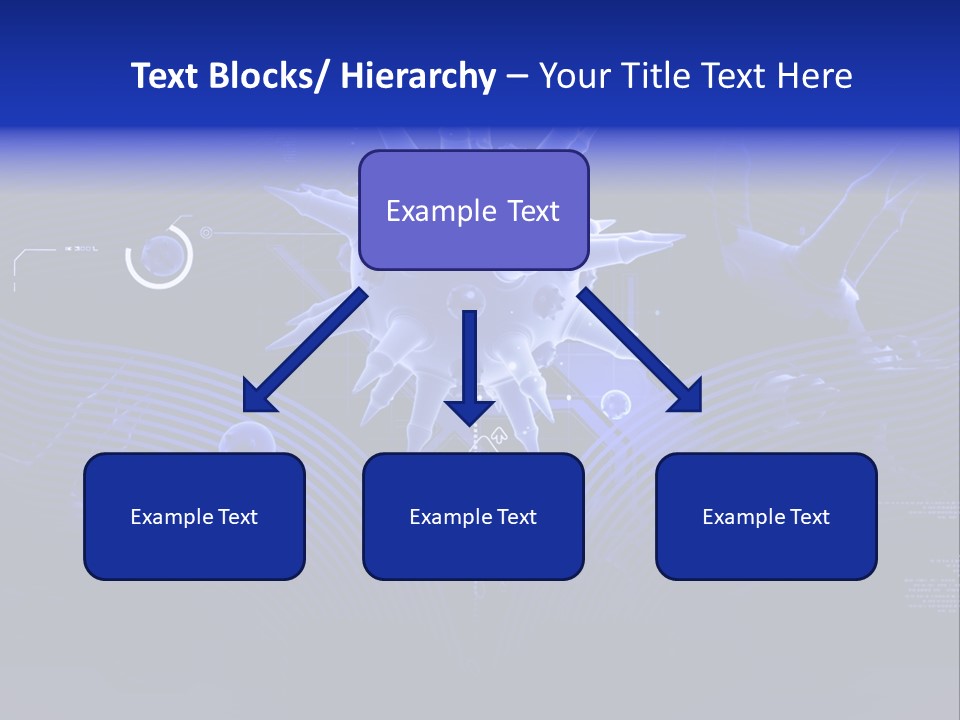 Science Virus Render PowerPoint Template