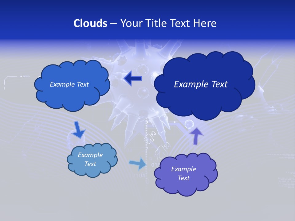 Science Virus Render PowerPoint Template