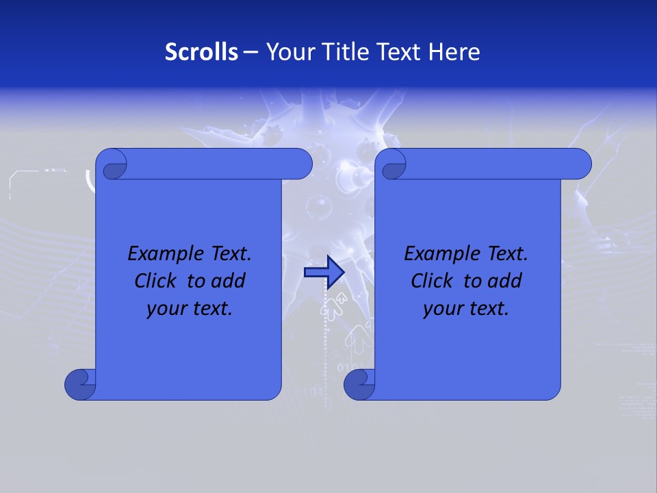 Science Virus Render PowerPoint Template