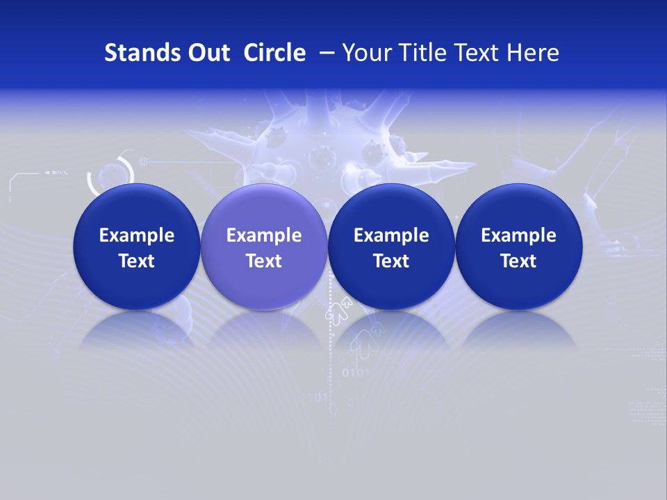 Science Virus Render PowerPoint Template