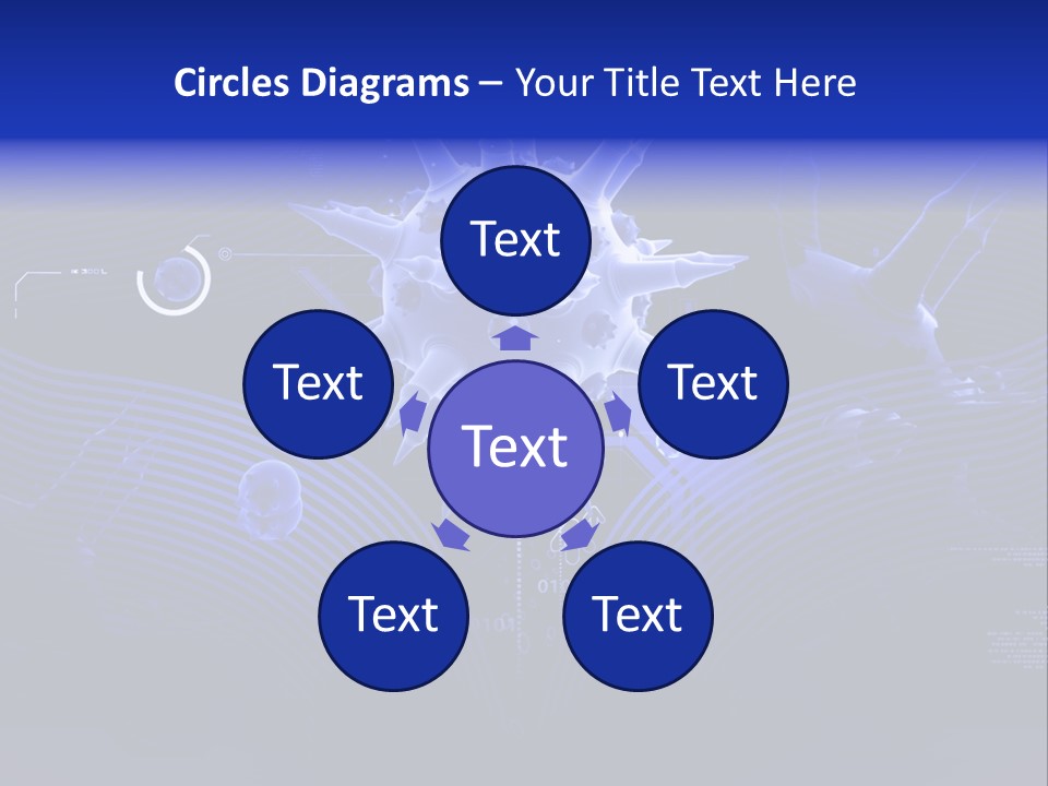 Science Virus Render PowerPoint Template