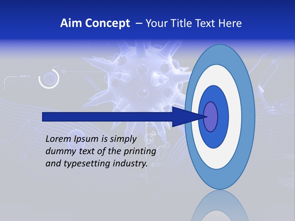 Science Virus Render PowerPoint Template
