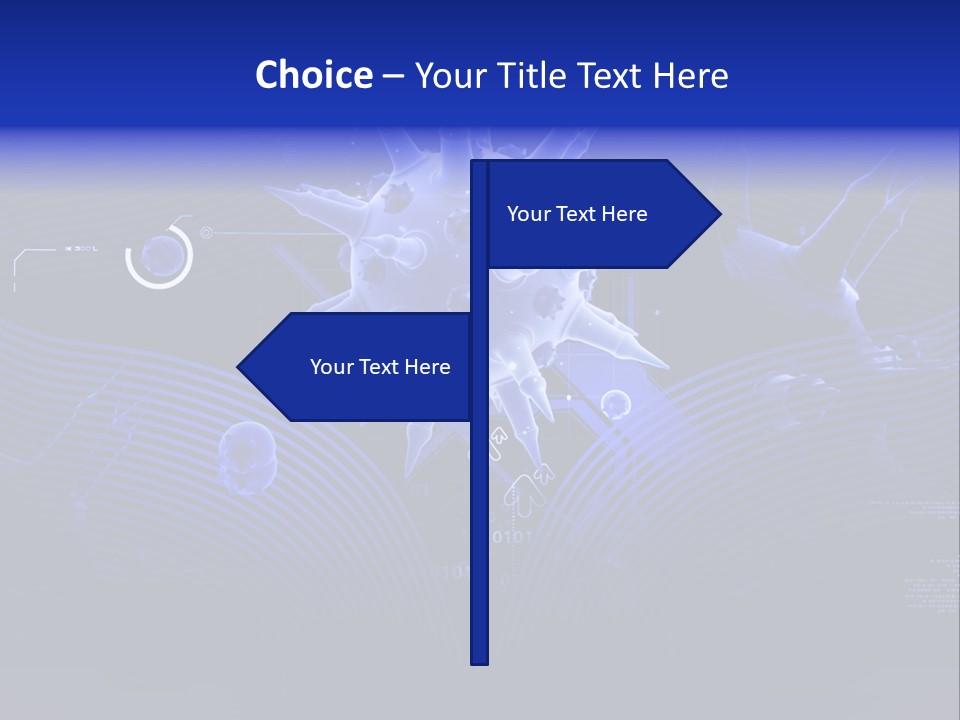 Science Virus Render PowerPoint Template