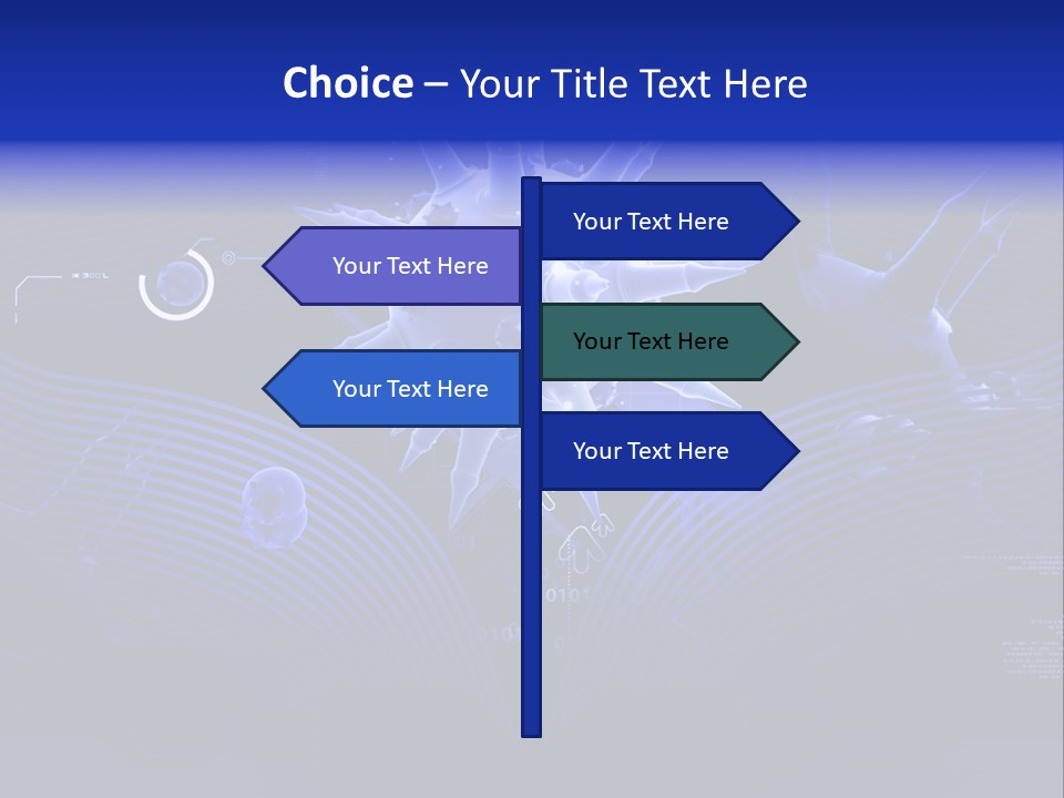 Science Virus Render PowerPoint Template