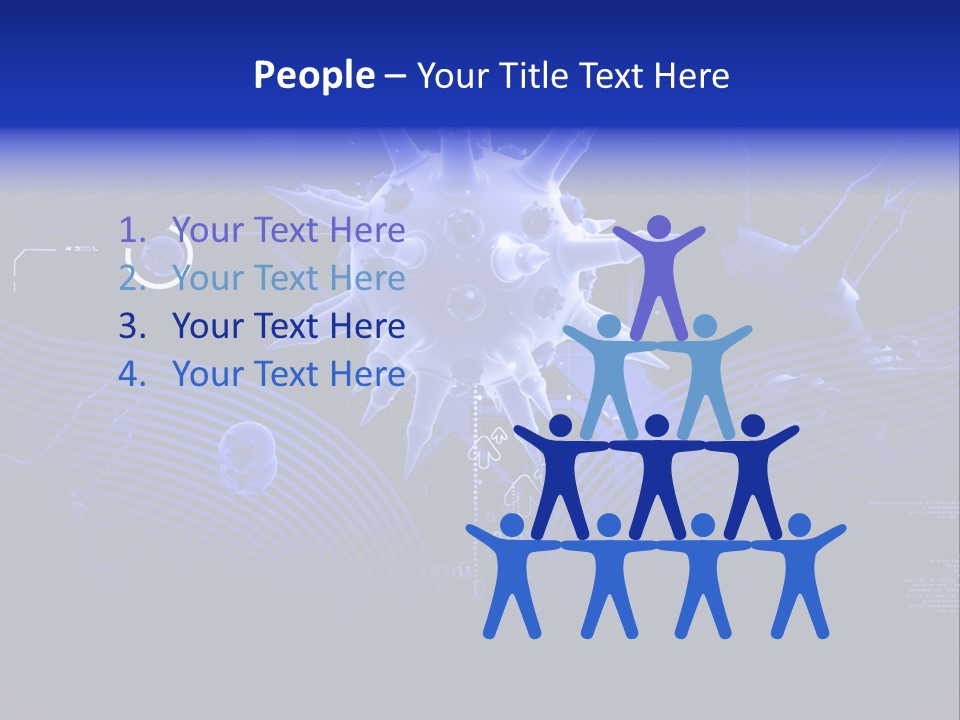 Science Virus Render PowerPoint Template