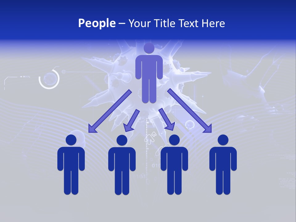 Science Virus Render PowerPoint Template