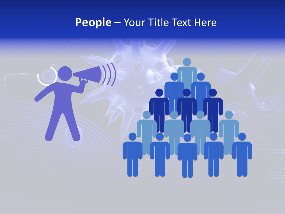 Science Virus Render PowerPoint Template