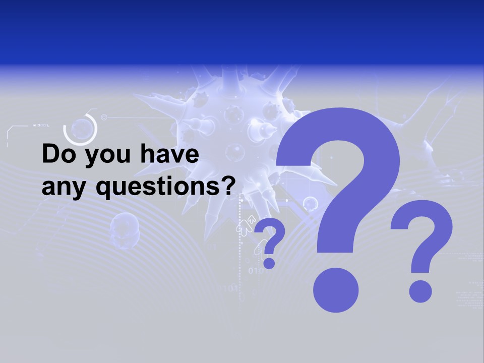 Science Virus Render PowerPoint Template