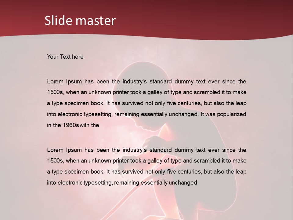 Maternity Embryo Conception PowerPoint Template