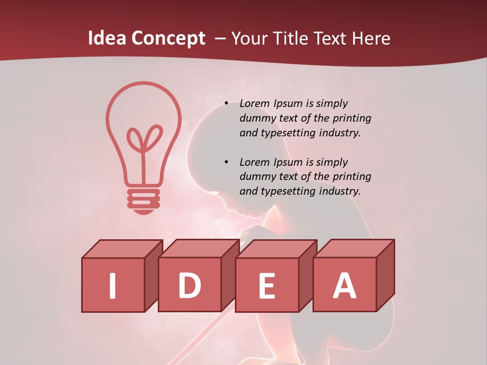 Maternity Embryo Conception PowerPoint Template