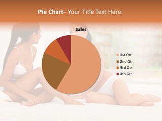 Sitting Chatting Lingerie PowerPoint Template