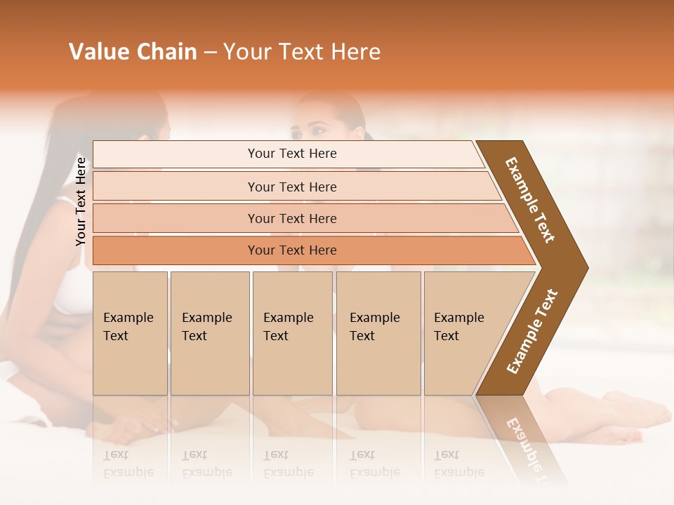 Sitting Chatting Lingerie PowerPoint Template