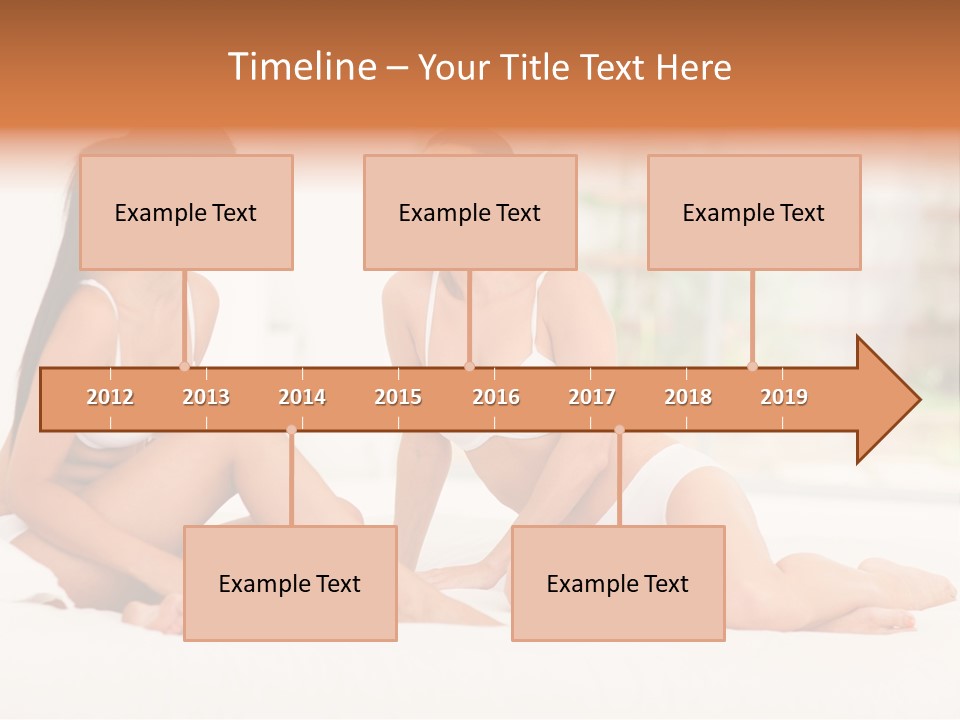 Sitting Chatting Lingerie PowerPoint Template