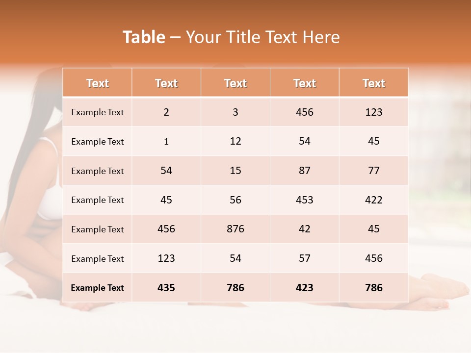Sitting Chatting Lingerie PowerPoint Template