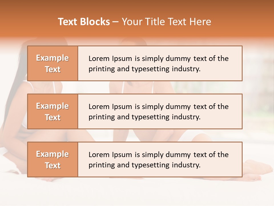 Sitting Chatting Lingerie PowerPoint Template