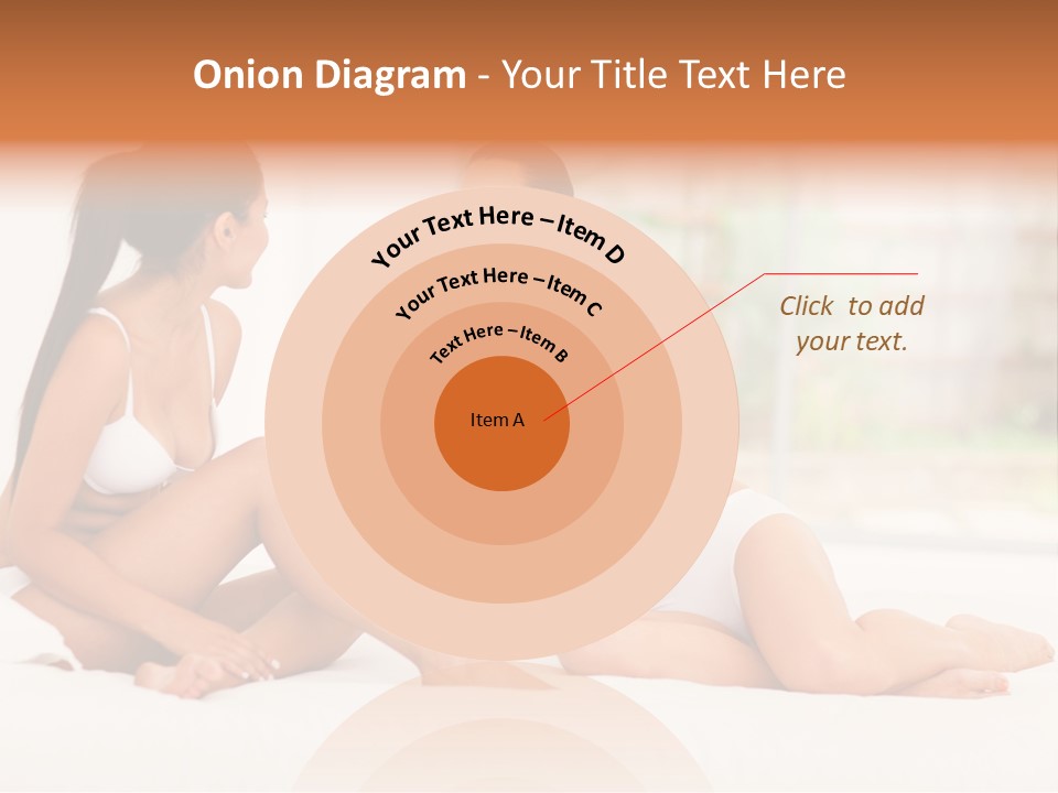 Sitting Chatting Lingerie PowerPoint Template