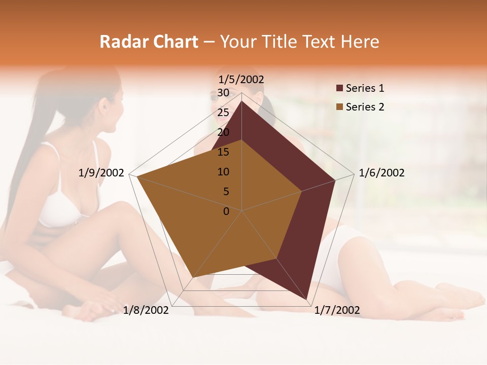 Sitting Chatting Lingerie PowerPoint Template