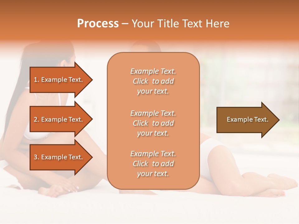 Sitting Chatting Lingerie PowerPoint Template