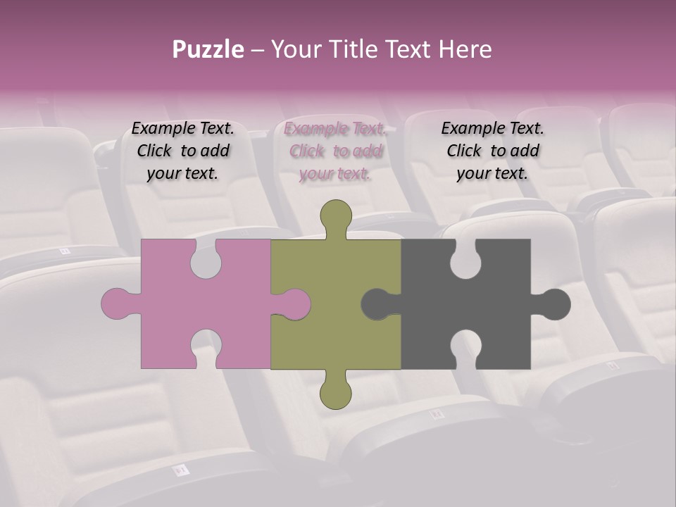 Sinema Oturma Koltuk PowerPoint Template