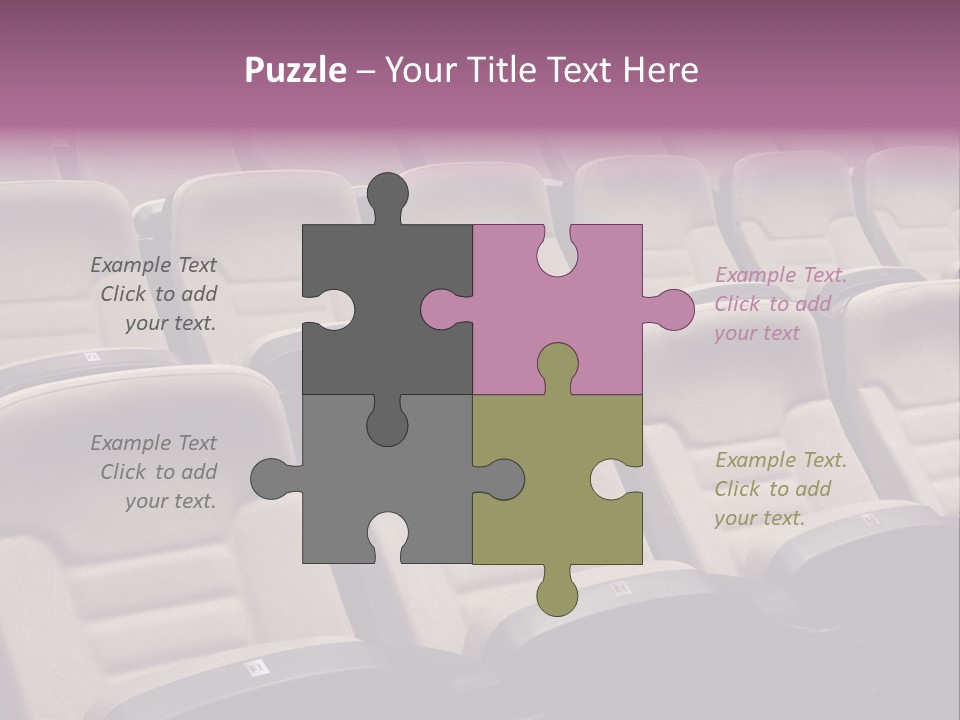 Sinema Oturma Koltuk PowerPoint Template