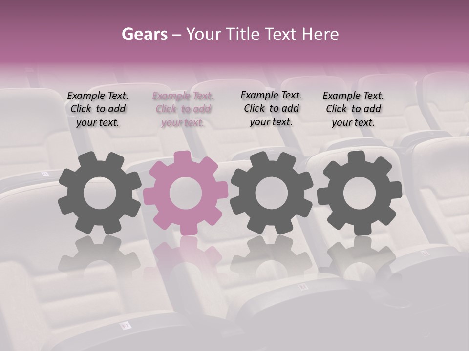 Sinema Oturma Koltuk PowerPoint Template