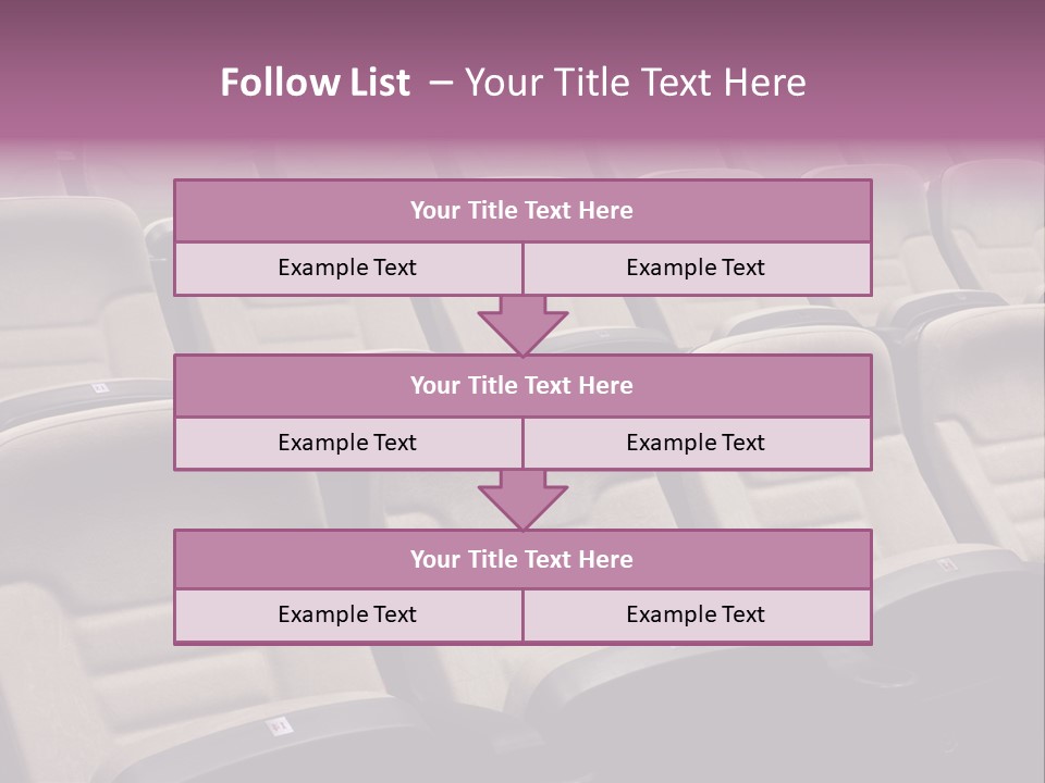 Sinema Oturma Koltuk PowerPoint Template