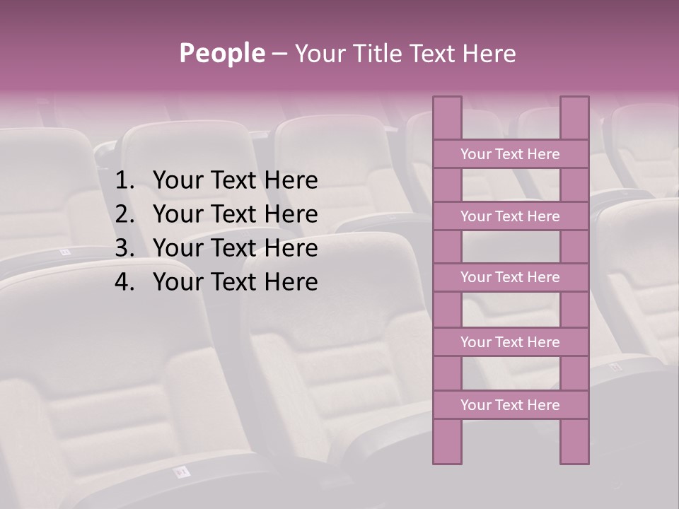 Sinema Oturma Koltuk PowerPoint Template