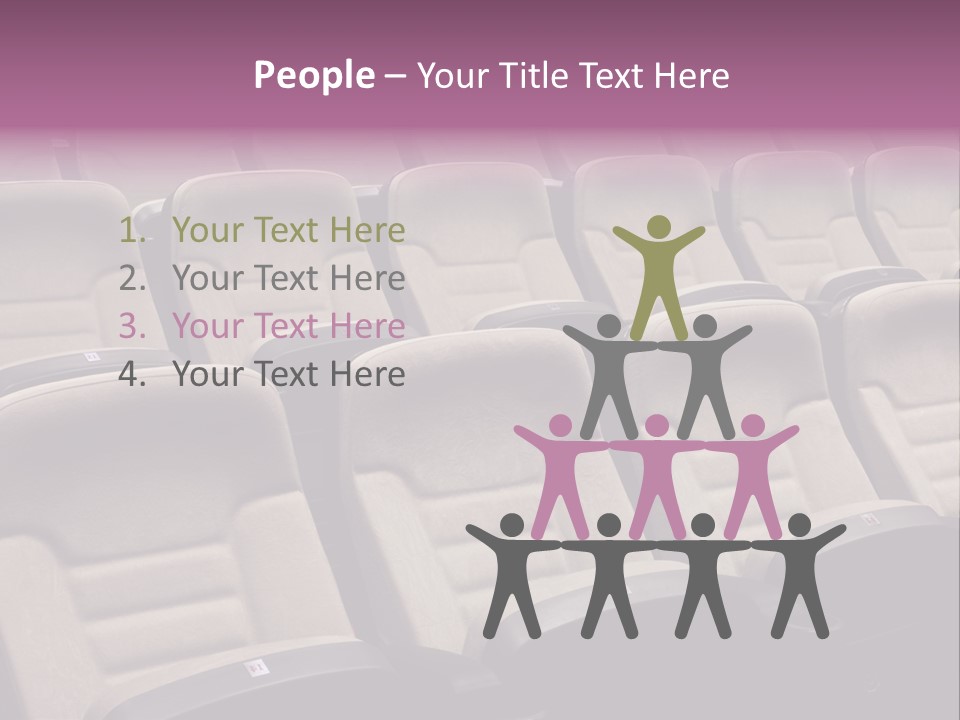 Sinema Oturma Koltuk PowerPoint Template