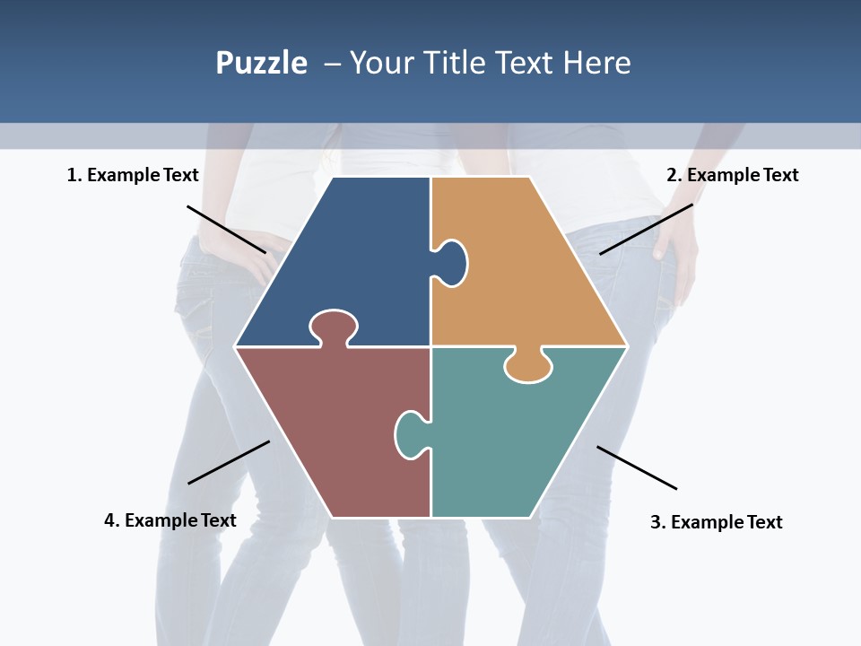 Friendship Three Head PowerPoint Template