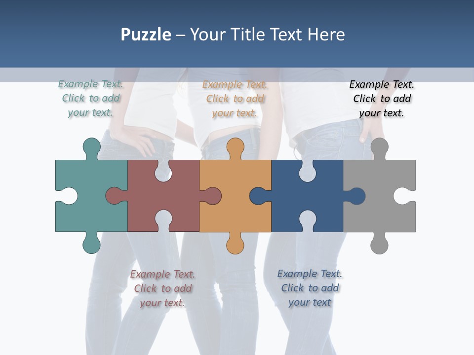 Friendship Three Head PowerPoint Template