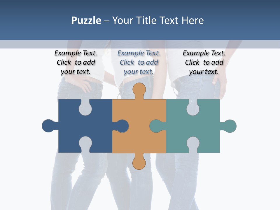 Friendship Three Head PowerPoint Template