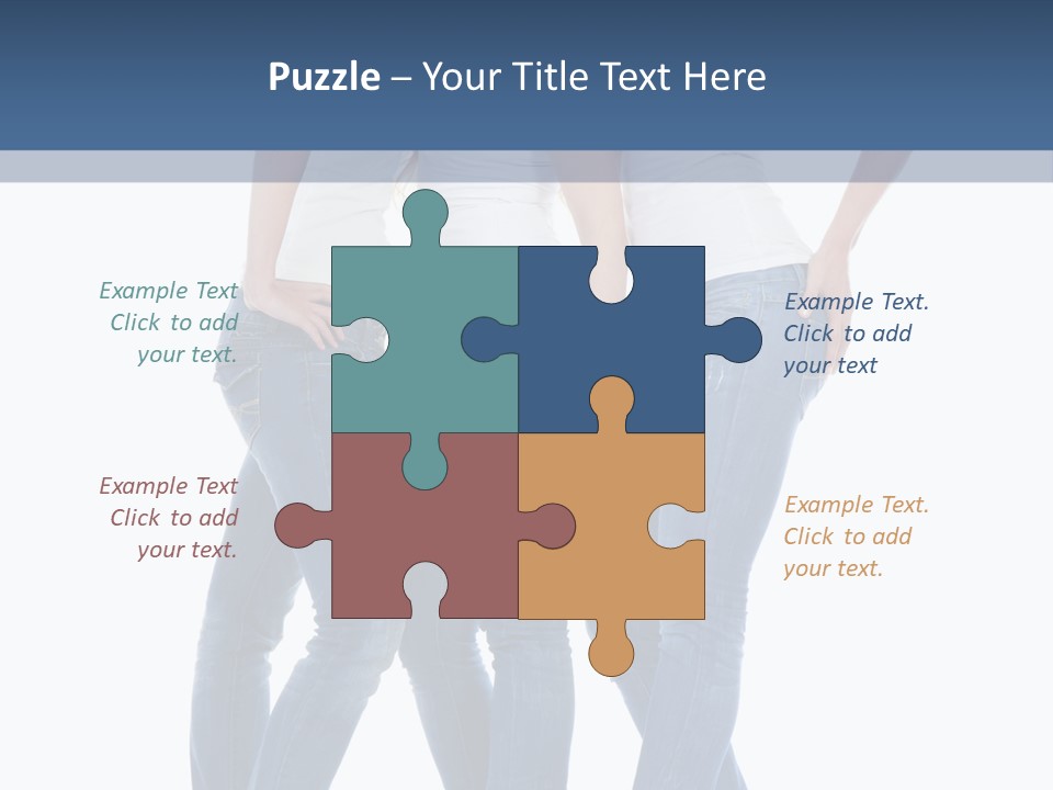 Friendship Three Head PowerPoint Template