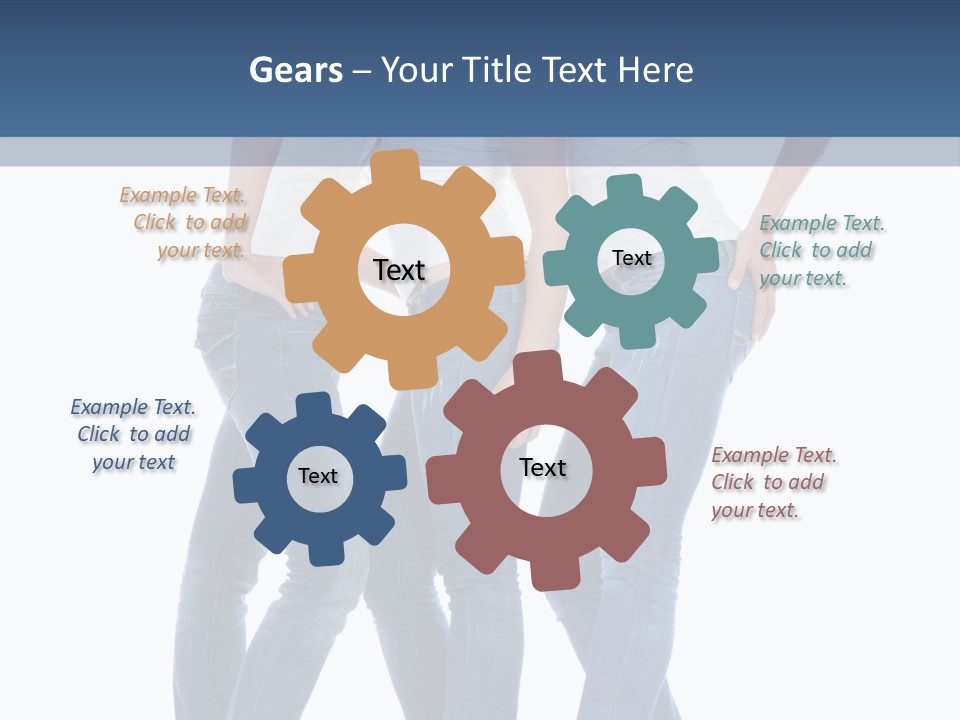 Friendship Three Head PowerPoint Template