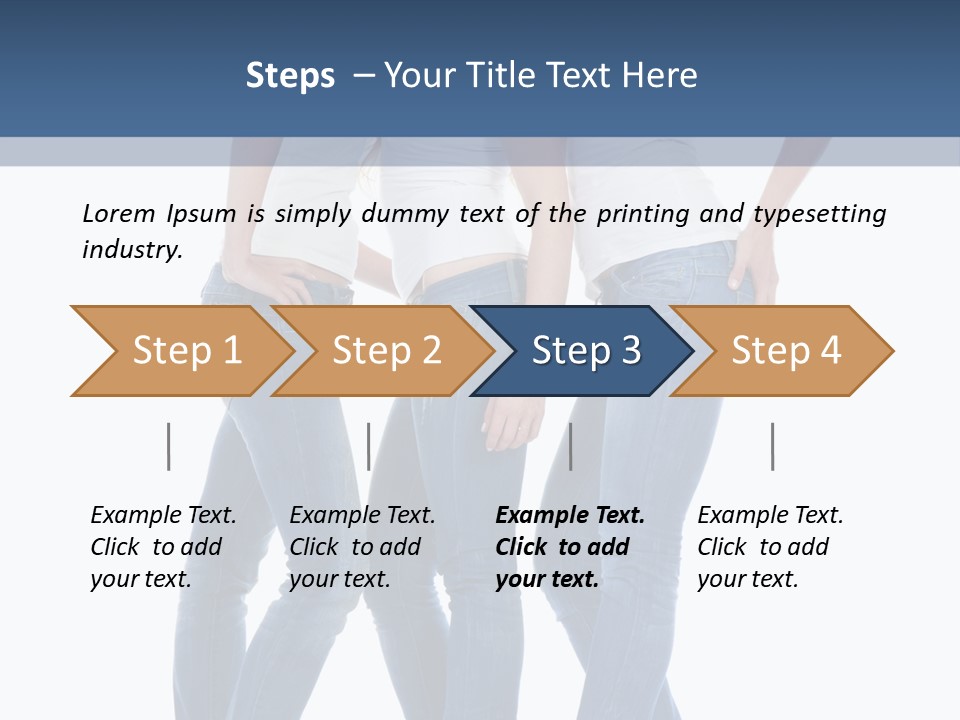 Friendship Three Head PowerPoint Template