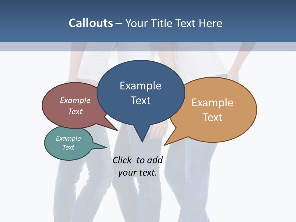 Friendship Three Head PowerPoint Template