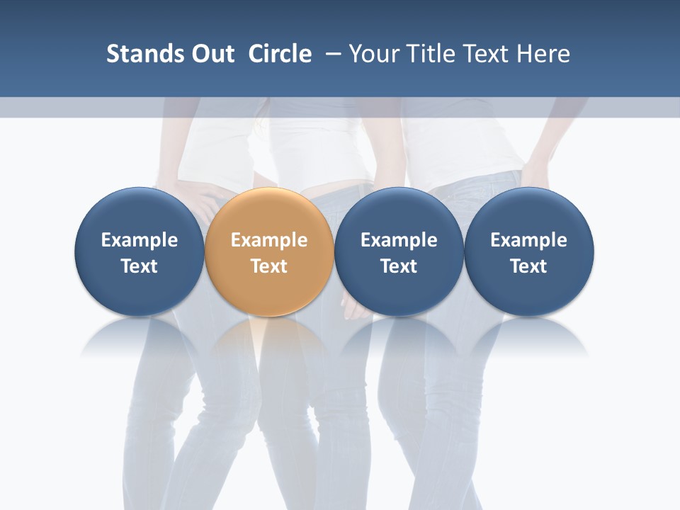 Friendship Three Head PowerPoint Template