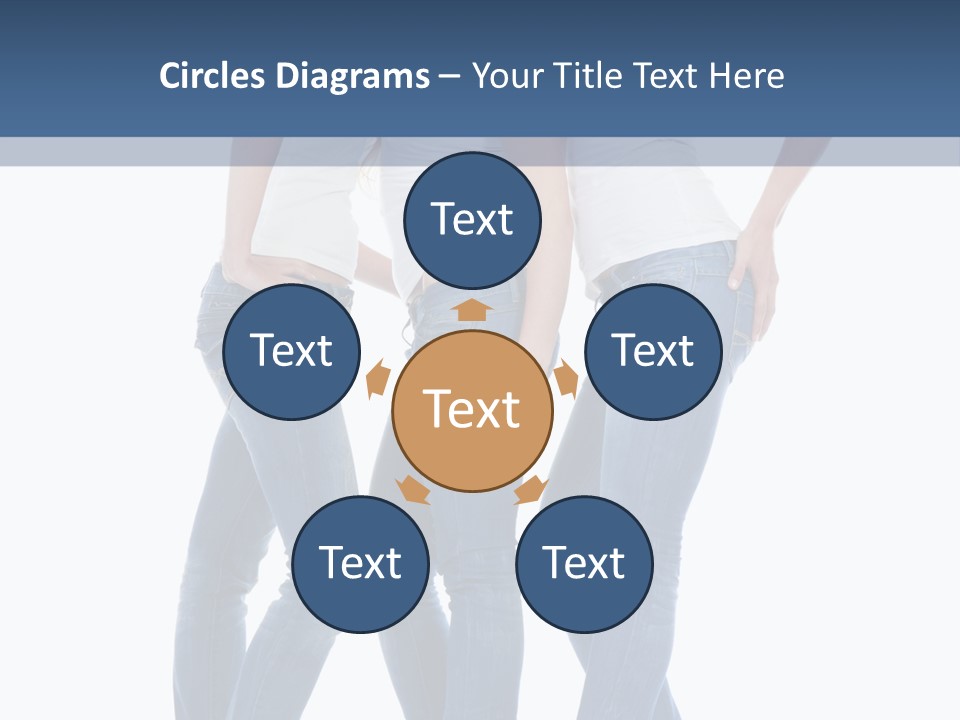 Friendship Three Head PowerPoint Template