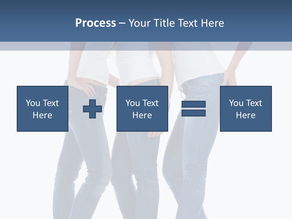Friendship Three Head PowerPoint Template