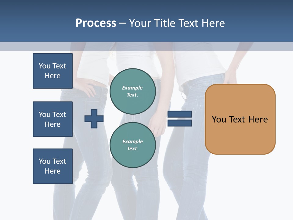 Friendship Three Head PowerPoint Template