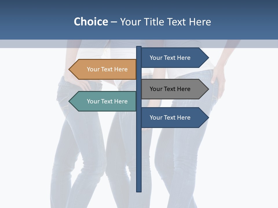 Friendship Three Head PowerPoint Template