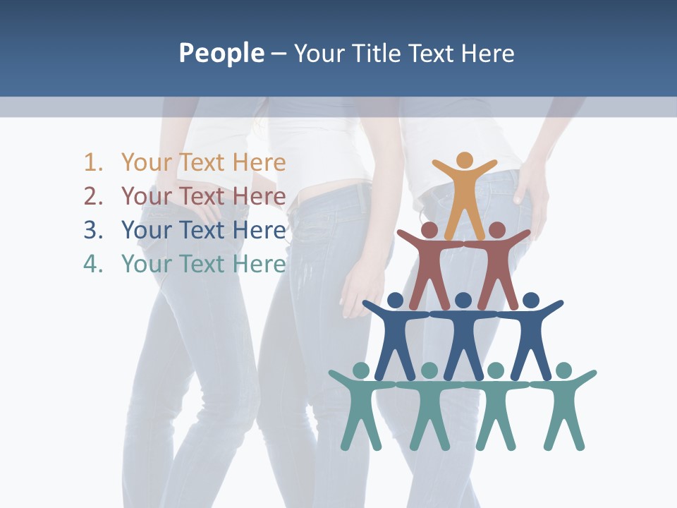 Friendship Three Head PowerPoint Template