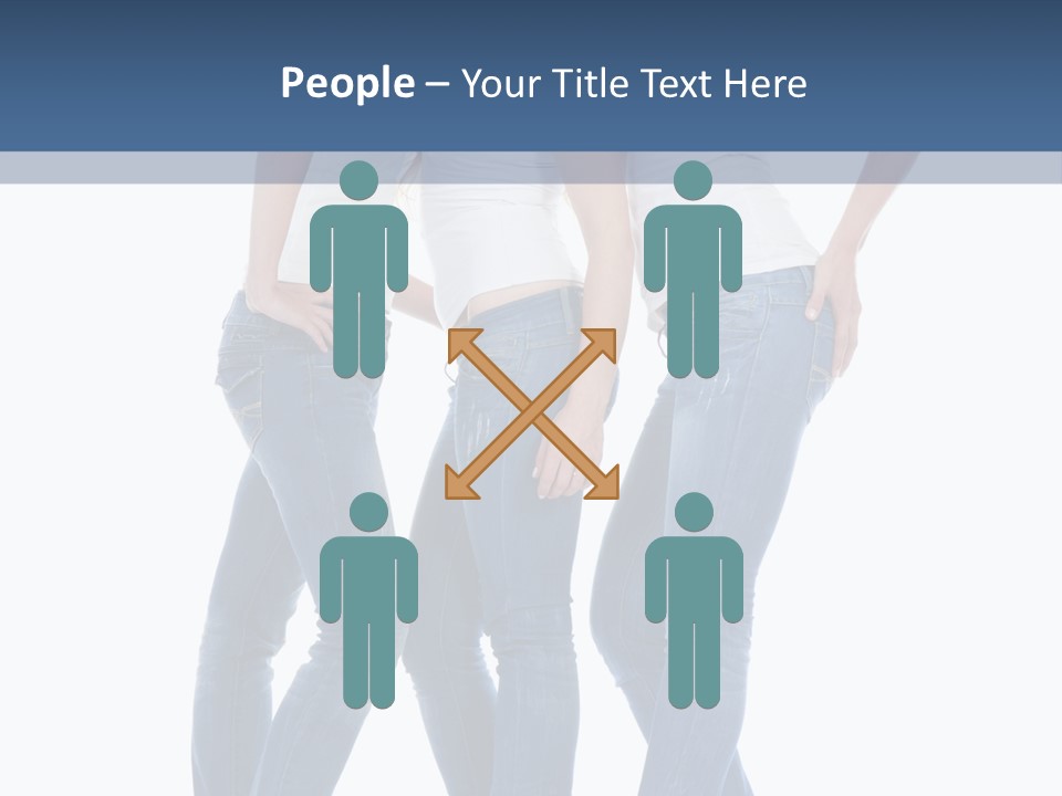 Friendship Three Head PowerPoint Template