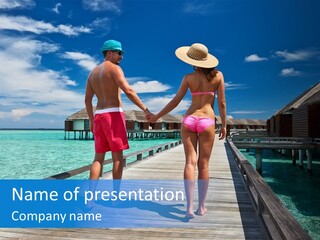 Luxury Tropical Lifestyle PowerPoint Template