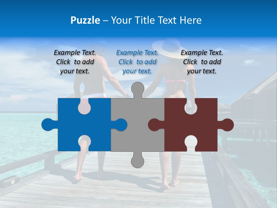 Luxury Tropical Lifestyle PowerPoint Template