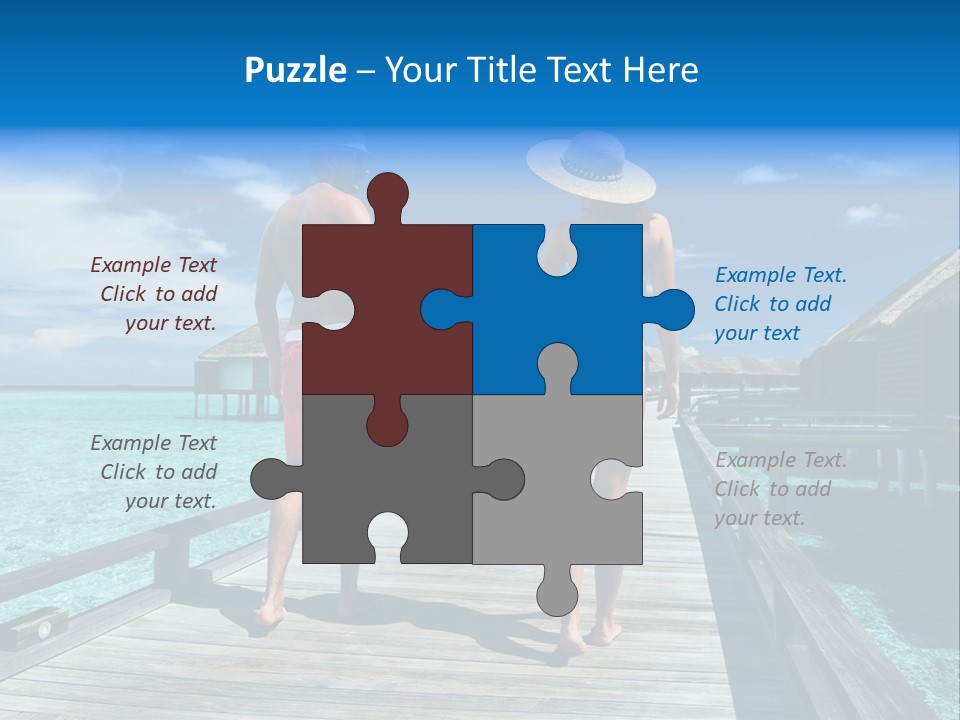 Luxury Tropical Lifestyle PowerPoint Template