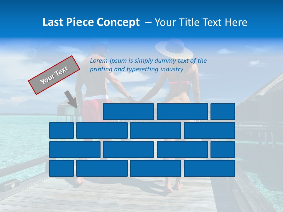 Luxury Tropical Lifestyle PowerPoint Template