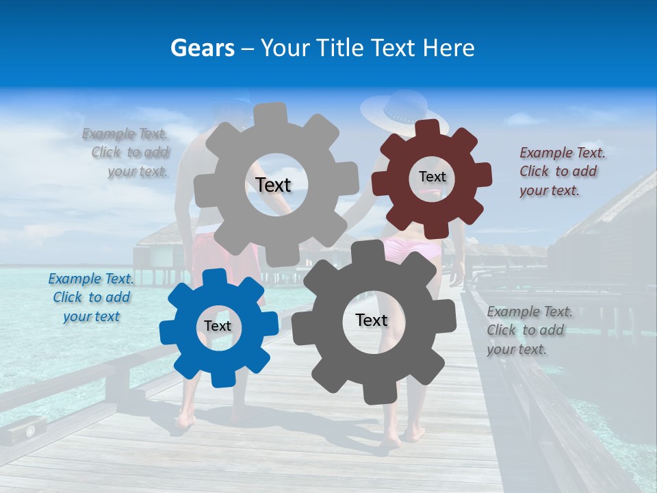 Luxury Tropical Lifestyle PowerPoint Template