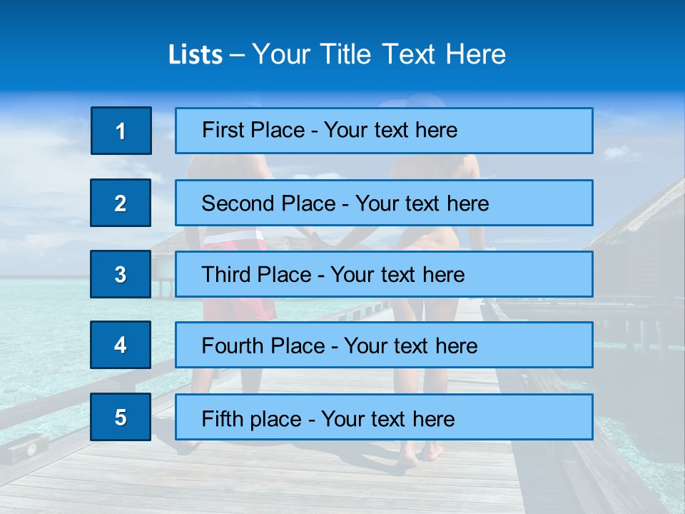 Luxury Tropical Lifestyle PowerPoint Template
