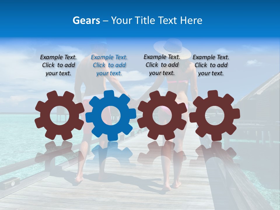 Luxury Tropical Lifestyle PowerPoint Template